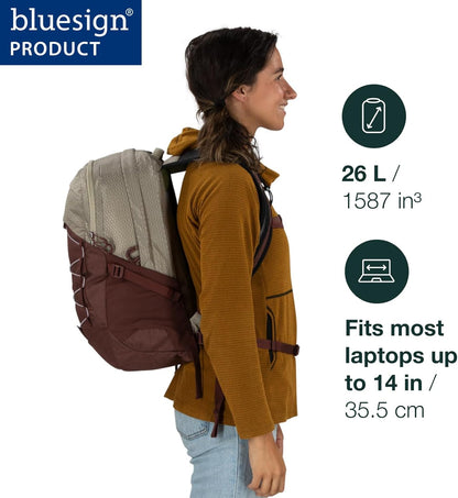 Osprey Quasar 26L Commuter Backpack, Cascade Blue/Coal Grey Heather