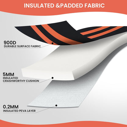 2-Bottle Insulated Wine Carrier Tote - Leakproof Padded 900D Oxford Wine Cooler Bag for Travel, Picnics, Beach & Parties - Ideal Wine Gift for Wine Lovers