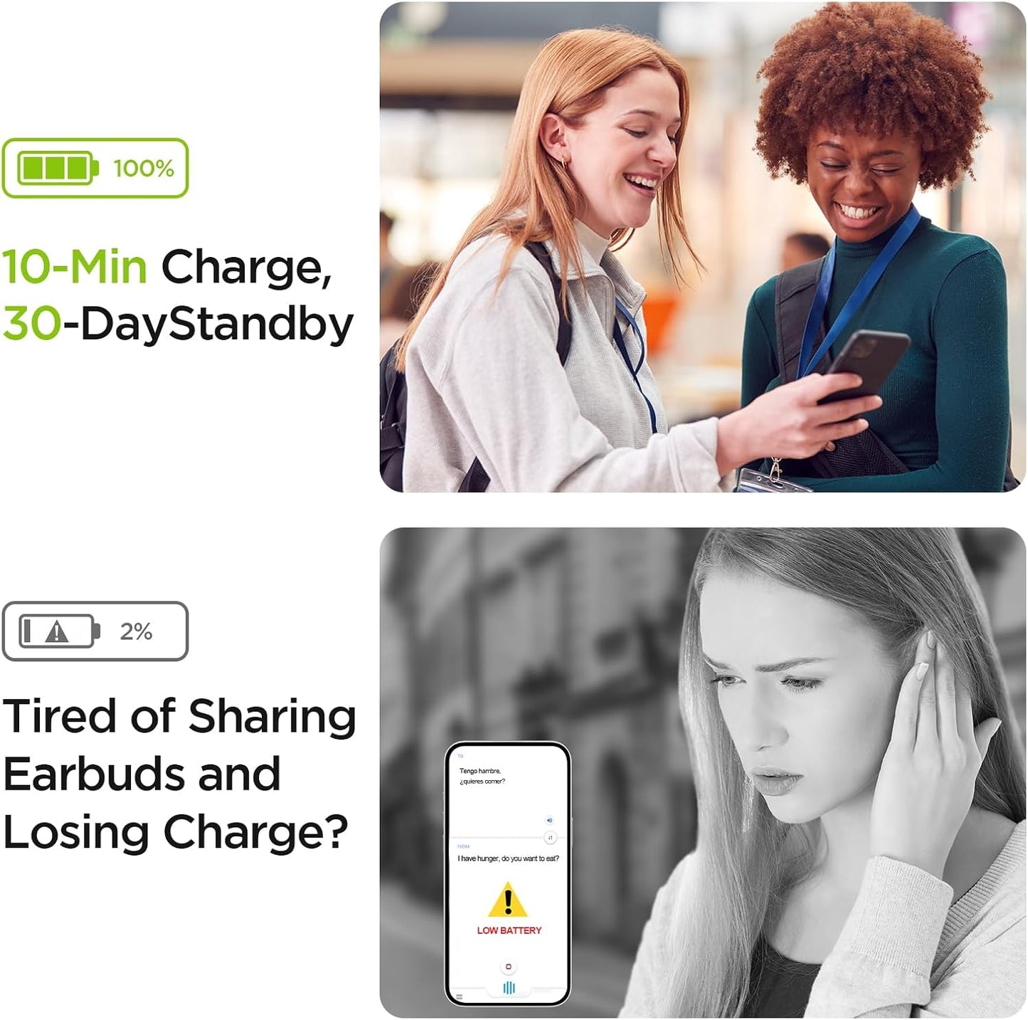 3-in-1 AI Translator Recorder, Language Translator Device, NO FEE for Translate & Transcribe, 140+ Language Translator, Online/Offline/Video/Photo Translation for Meeting Lecture Travel (Version 1)