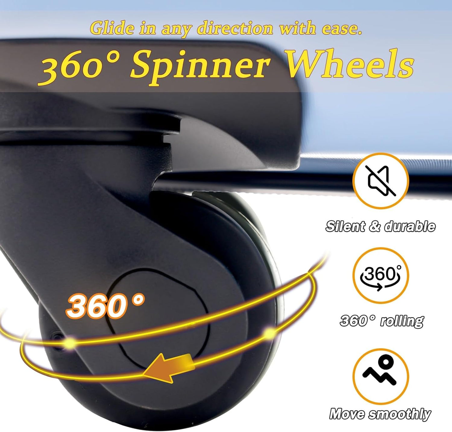 Merax Carry on Luggage Set, 20 Inch Hardshell ABS Suitcase with Spinner Wheels, Built-in TSA Lock & 2 Packing Cubes Airline Approved for Business Weekend Travel