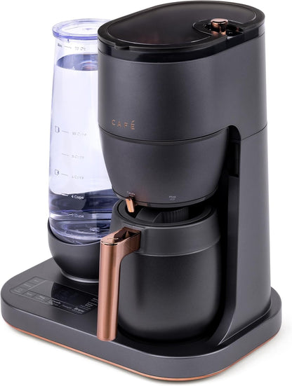 Café Specialty Grind and Brew Coffee Maker, Single-Serve Option, 10-Cup Thermal Carafe, WiFi Enabled Technology, Smart Home Kitchen Essentials, SCA Certified, Barista-Quality Brew, Matte Black