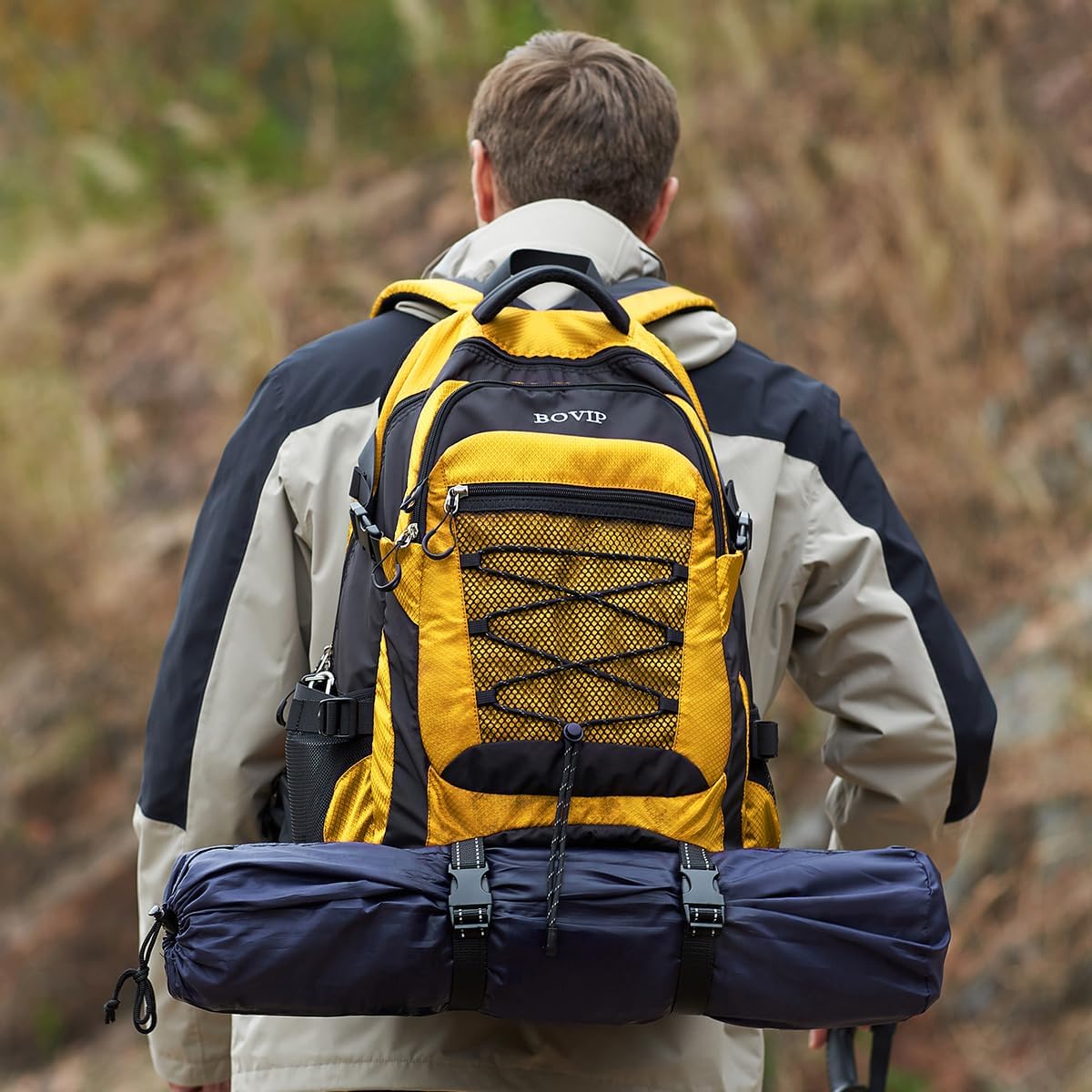 BOVIP 40L Hiking Backpack Waterproof Lightweight Daypack Travel Sports Camping Backpack for Men Women