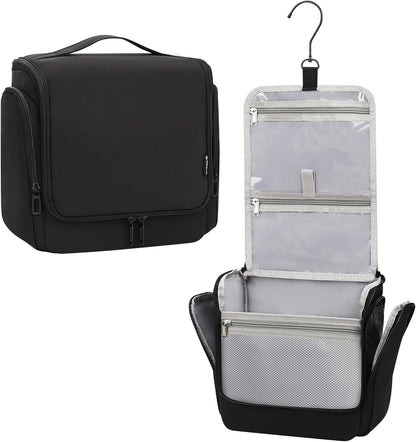 Relavel Hanging Toiletry Bag for Men and Women, Travel Toiletries Bag Water-resistant Large Makeup Cosmetic Organizer Storage, Shaving Dopp Kit Shower Bathroom Hygiene Bags, Carry-on Travel Essentials