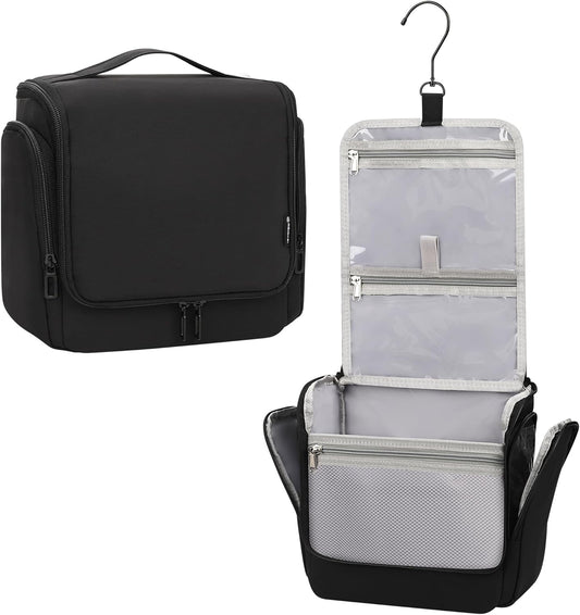 Relavel Hanging Toiletry Bag for Men and Women, Travel Toiletries Bag Water-resistant Large Makeup Cosmetic Organizer Storage, Shaving Dopp Kit Shower Bathroom Hygiene Bags, Carry-on Travel Essentials