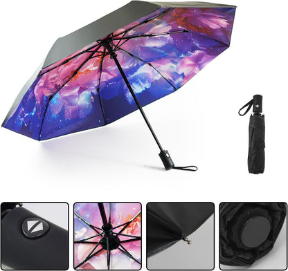 SY COMPACT Travel Umbrella Windproof Automatic Umbrellas Small Compact UV Sun Protection Factory Outlet Umbrella