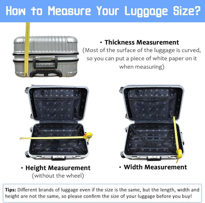 Luggage Cover for Suitcase Elastic Suitcase Cover Protector, Carry On Luggage Sleeve Anti Scratch Travel Essentials Suitcase Protector Fits 20-22