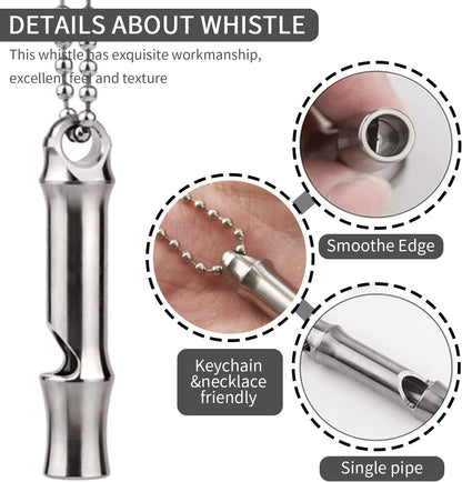 Emergency Whistle,Titanium Whistle EDC Safety Whistle for Outdoor Camping,Loud Survival Whistles Loud up to 120db