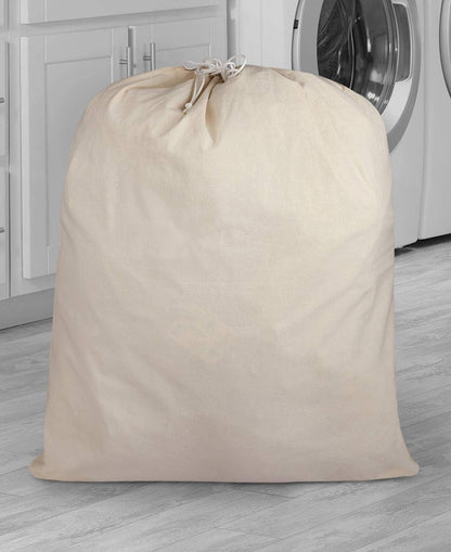 Urban Villa Laundry Bags 2 Pack Canvas Dirty Clothes Travel Laundry Bag|Machine Washable|Reusable College Hostel Liner Bag for Garments with Drawstring Closure - Size 28 x 36 Inches