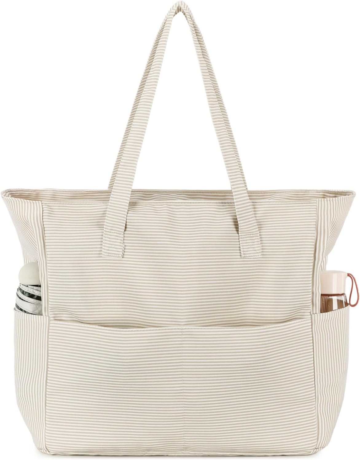 CAMTOP Waterproof Beach Tote Bag for Women Girls with Zipper Foldable Sandproof Pool Swim Bag Travel Carry On Gym