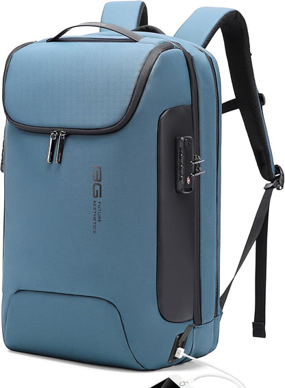 BANGE Anti-Theft Travel Backpack,Waterproof Fashion Work Backpacks,High Tech Backpack with USB3.0 Charging Port,Business Laptop Backpack Fits 17.3 Inch Notebook for Women