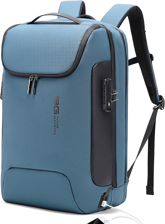 BANGE Anti-Theft Travel Backpack,Waterproof Fashion Work Backpacks,High Tech Backpack with USB3.0 Charging Port,Business Laptop Backpack Fits 17.3 Inch Notebook for Women