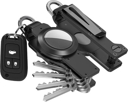 Key Organizer for Men/Women Compact Key Holder Minimalist Key Case Metal Key Chain Key Holder for Keychain Secures 2-6 Keys