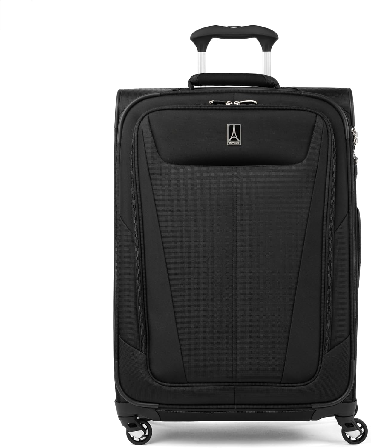 Travelpro Maxlite 5 Softside Expandable Checked Luggage with Spinner Wheels, Lightweight, 25-Inch — Black