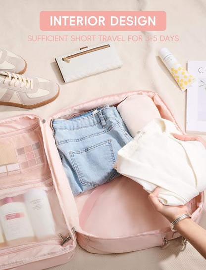 CLUCI Duffle Bag for Business Travel, Weekender Puffer Carry On With Shoe Compartment, Overnight Women's Bag With Laptop Storage