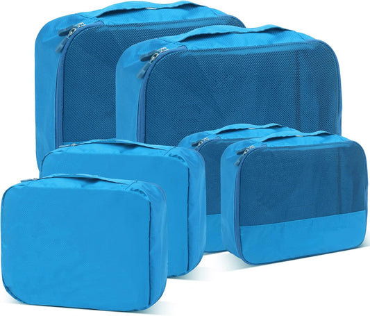 DoubleTrip Extra Large Packing Cubes for Travel Suitcase Organizer - Fit 28inch Luggage Set of 6 with 3 Sizes Travel Cubes Space Saver Baggage Bag