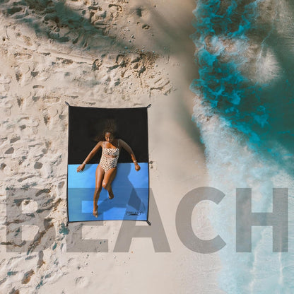 Frelaxy Pocket Picnic Blanket, Waterproof Sandproof Beach Mat, Compact Camping Tarp for Festivals, Hiking, Travel, Outdoor Recreation