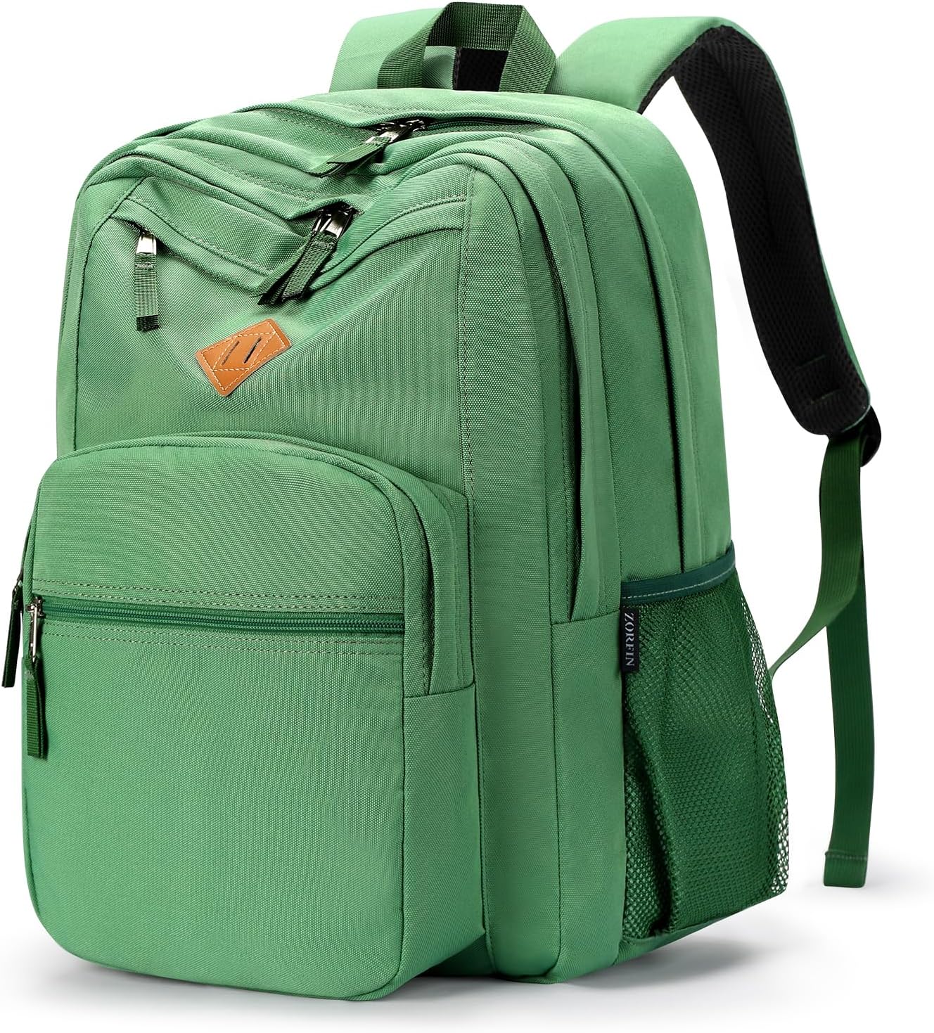 ZORFIN 26L Backpack for College, and Travel: Water Resistant Bookbag - Lemon Green