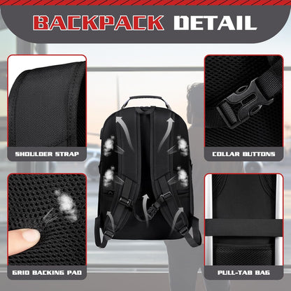 Extra Large Backpack, Travel Backpack, 17.3 Laptop In for Men, Extra Sturdy TSA Friendly with USB Port College School Rucksack Bag Gifts for Him Men Women, Grey