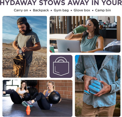 HYDAWAY 25oz Collapsible Water Bottle - BPA-Free, Leakproof, Lightweight, and Space-Saving - Perfect for Hiking, Travel, and All-Day Hydration