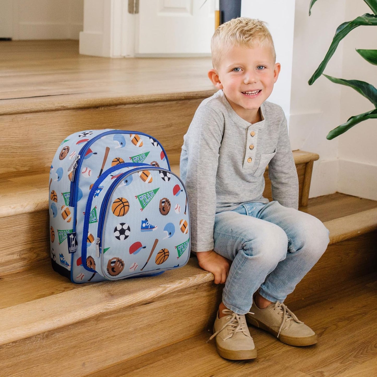 Wildkin 12-inch Kids Backpack – Padded, Adjustable, Ideal for Daycare & Travel - Game On