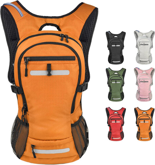 Zavothy 18L Multipurpose Hiking Backpack with 3L Water Bladder – Durable Hydration Backpack with Insulated Bladder Compartment, Hidden Helmet Holder & Rain Cover – for Hiking, Commuting, and Camping