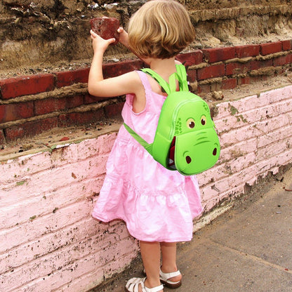 JiePai Dinosaur Toddler Backpack Hippo Kids Backpack Waterproof Cartoon Preschool