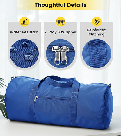 Vorspack Duffel Bag 20-24-28 Inches Foldable Gym Bag for Men Women Duffle Bag Lightweight with Inner Pocket for Travel Sports