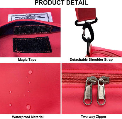 Travel Duffle Bag, Waterproof Sport Tote Gym Bag for Women Men, Overnight Weekender Carry On Bag with Wet Pocket