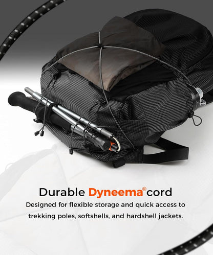 Lightweight Hiking Backpack, Camping Backpack 20L Small Backpacks Water Resistant Daypack for Women Men (Black)