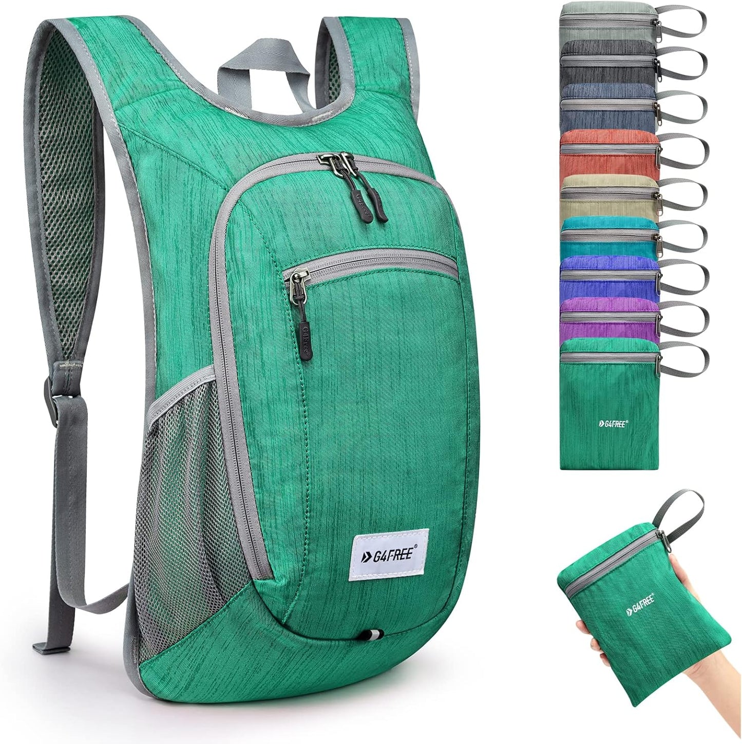 G4Free 10L/15L Hiking Backpack Lightweight Packable Hiking Daypack Small Travel Outdoor Foldable Shoulder Bag