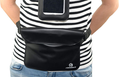 Freegrace Waterproof Pouches with Waist Strap / Pouch Case Bundle Set- Keep Your Phone & Valuables Dry and Safe - Waterproof Dry Bags for Boating Swimming Snorkeling Kayaking Beach Water Parks Pool