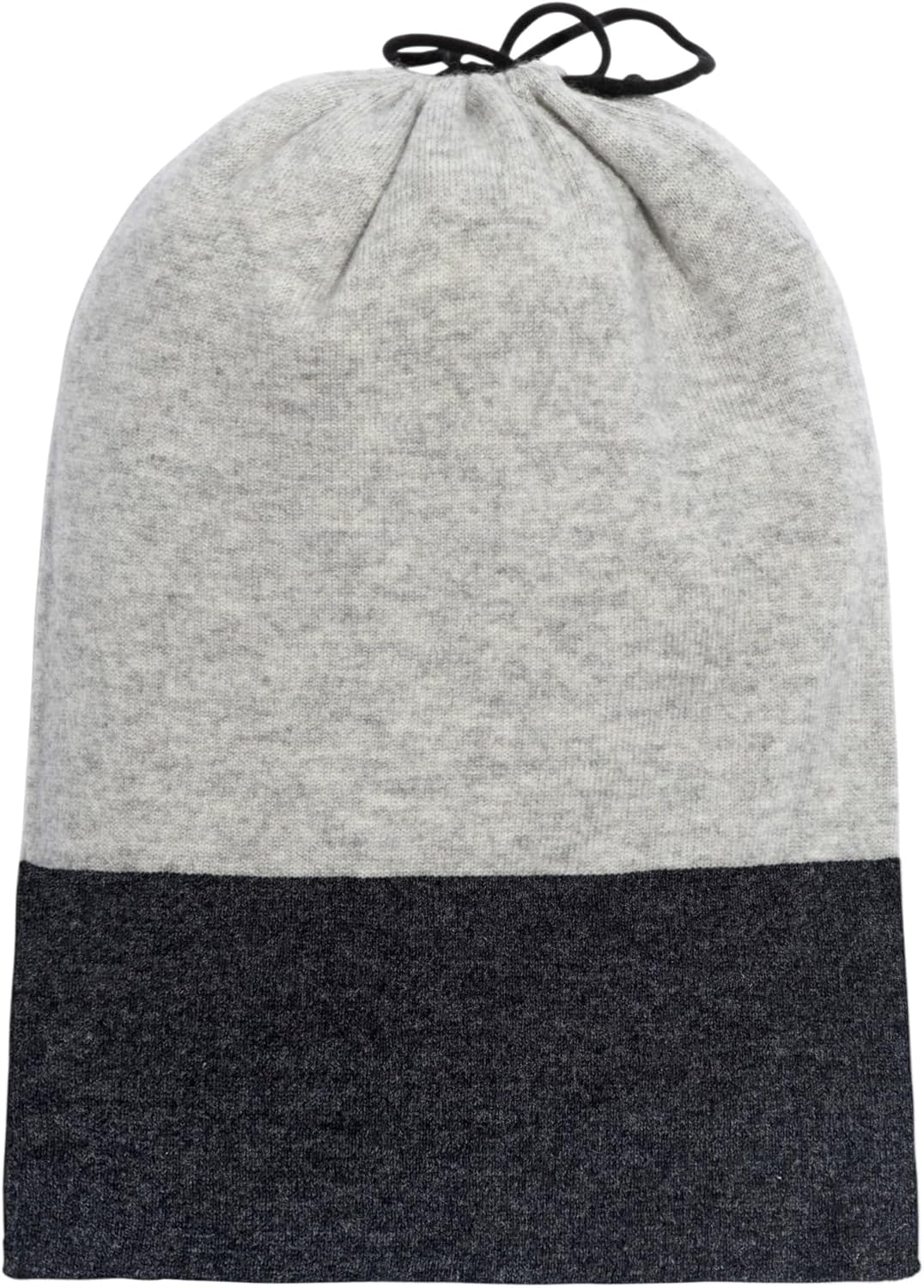 Jet&Bo Luxurious Cashmere Merino Blend Travel Blanket, Airplane-Ready in Packable Pouch, Soft, Lightweight and Breathable (Gray and Charcoal)