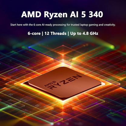 HP OmniBook X Flip Copilot+ AI PC 2-in-1 Laptop | 16" WUXGA Touch (400nits) | AMD 6-core Ryzen AI 5 340 (Up to 50 Tops) | 16GB DDR5 2TB SSD | Backlit 5MP IR Privacy Camera Win11Pro w/DLCA Accessory