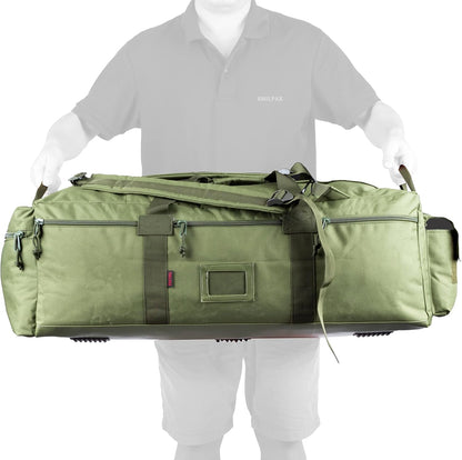 Large Military Duffle Bag Tactical Gear Load Out Bag Deployment Cargo Bag Travel Sports Equipment Duffel Luggage Bag with Backpack Straps 90L