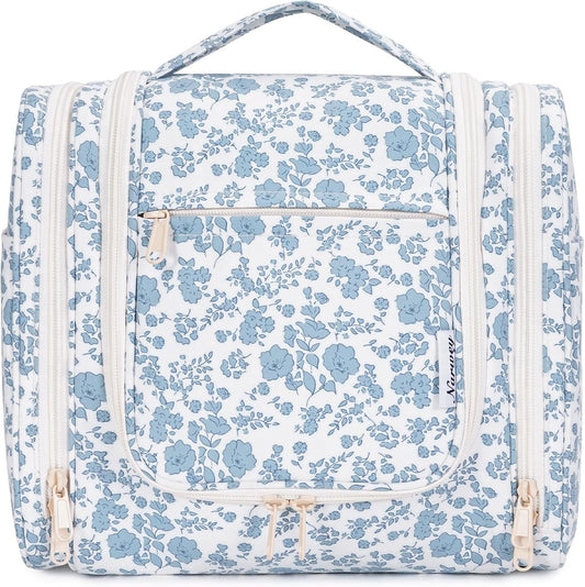 Narwey Hanging Toiletry Bag for Women Travel Makeup Bag Organizer Toiletries Bag for Cosmetics Essentials Accessories