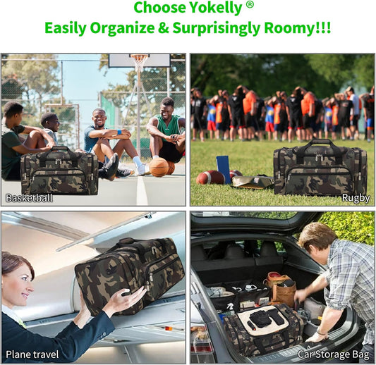 20 inch Sports Duffel Bag - for Travel Gym - Camo