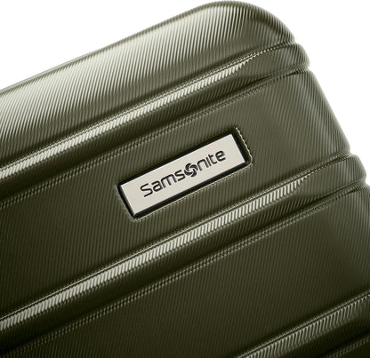 Samsonite Omni 2-2pc Hardside Luggage Set (21/28) - Carry-On & Large Checked - Spinner Wheels - Scratch Resistant Hardshell - Airline-Approved - Lightweight Expandable Polycarbonate - Vita Olive