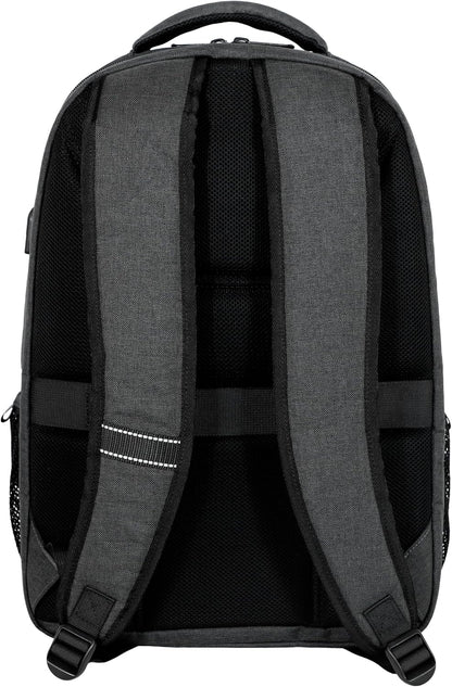 Lenovo B325 Laptop Backpack, Grey, 17-Inch, Water-Resistant Travel Backpack with External USB Port, Anti-Theft Design, Luggage Strap, for Men & Women, Perfect for Work, School, and Travel