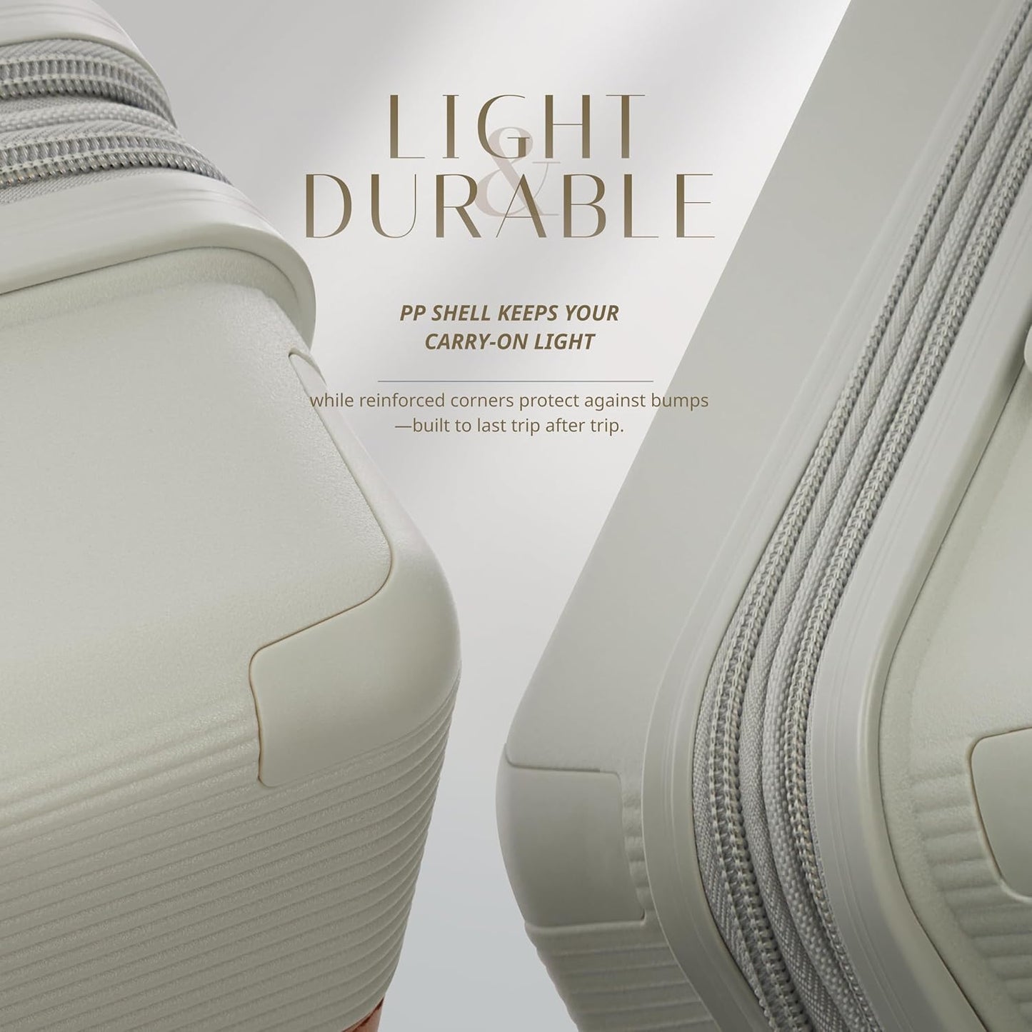 Verage Florence Hardside Carry-On Luggage with Spinner Wheels, Lightweight Expandable Suitcase with TSA Lock, Artist-Inspired Stylish Travel Luggage for Women, 20-Inch, Sage Mist