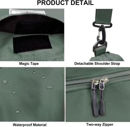 Travel Duffle Bag, Waterproof Sport Tote Gym Bag for Women Men, Overnight Weekender Carry On Bag with Wet Pocket