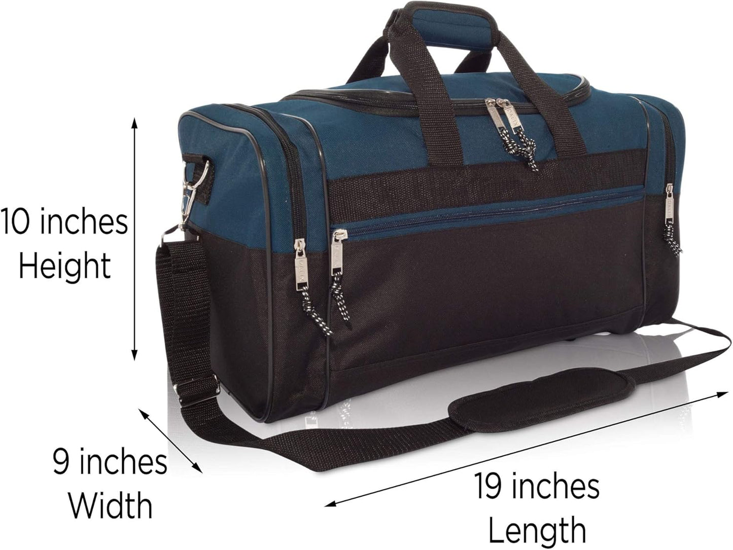 DALIX 17" Blank Duffle Bag Duffel Bag Travel Size Sports Durable Gym Bag