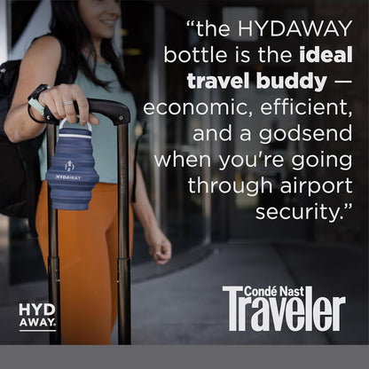 HYDAWAY 17oz Collapsible Water Bottle - BPA-Free, Leakproof, Lightweight, and Space-Saving - Perfect for Travel, Hiking, and Everyday Hydration
