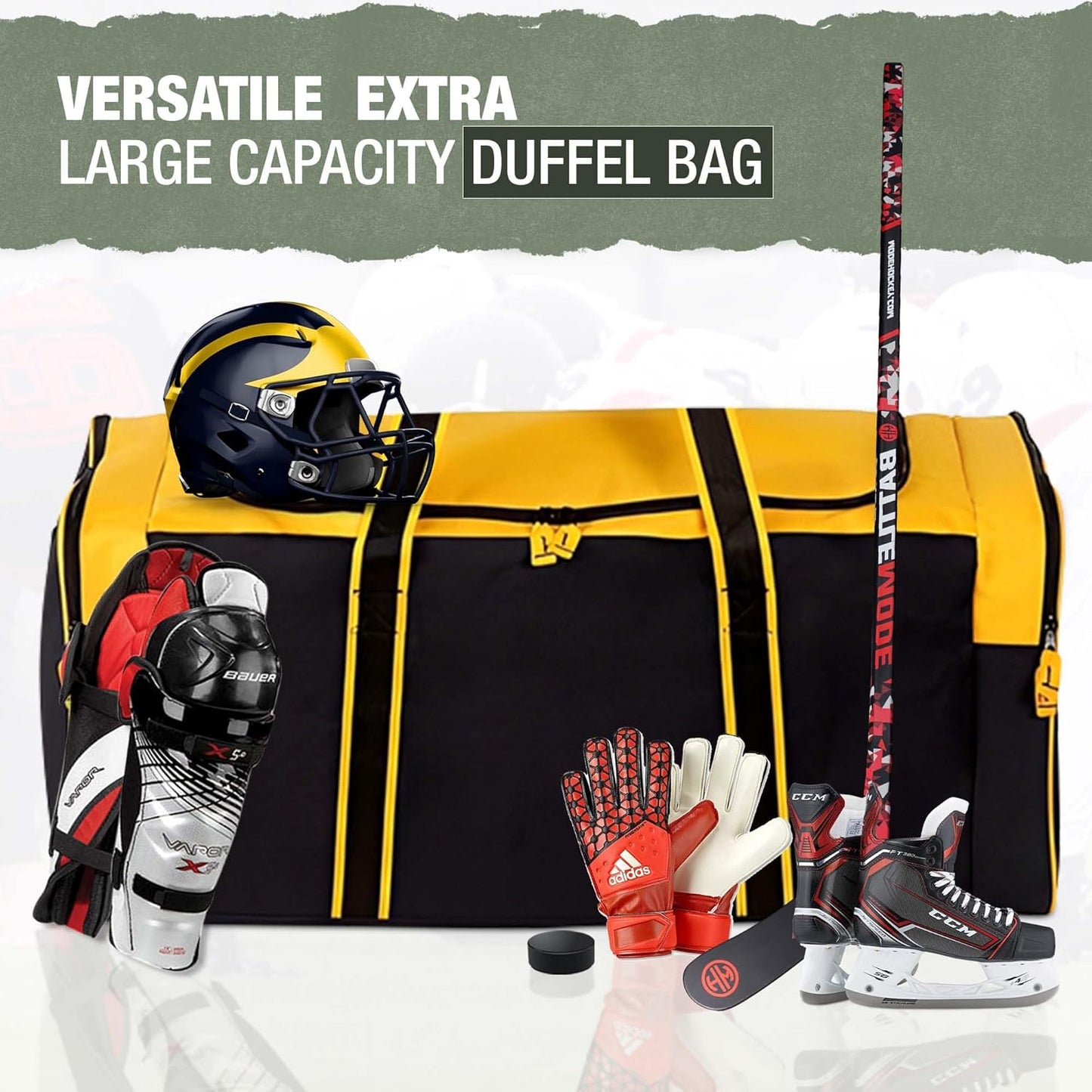 Jetstream Heavy Duty Multi Pocket Durable Sports Gym Equipment Travel Duffel Bag