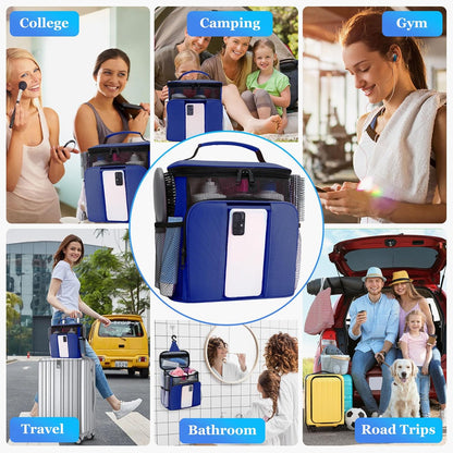 Mesh Shower Caddy,Portable HangingTravel Toiletry Bag Dorm Room Essentials for College Students Girls,Large Makeup Organizer for Full-Sized Toiletries,Travel Essentials for Women Girls Camping Beach