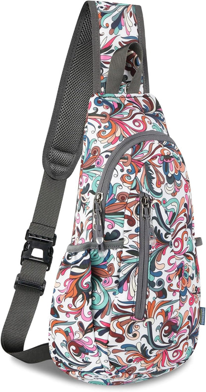 TITECOUGO Small Sling Bag, Lightweight Crossbody Backpack for Men Women, Shoulder Bag for Sports and Outdoor