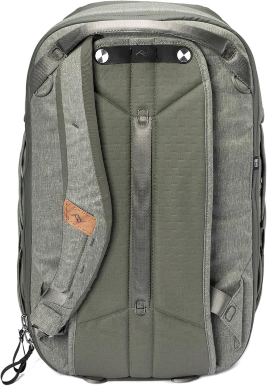 Peak Design Travel Backpack 30L, Sage, Expandable 27-33L Design, Rear and Top Access, Weatherproof Shell, Laptop Sleeve, Ideal for Travel or Everyday Carry, Versatile Backpack for Men and Women