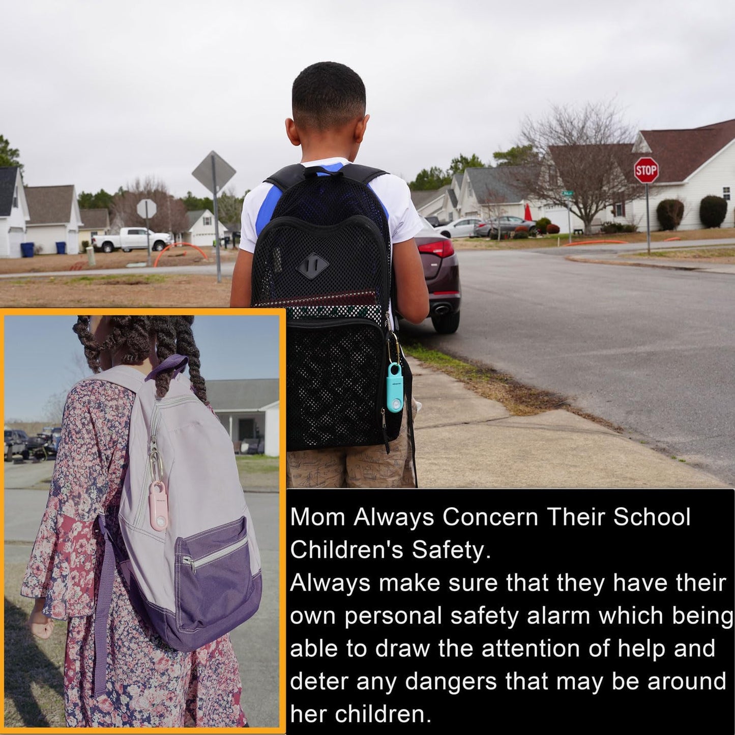 130dB Keychain Siren Strobe Light. Loud Sound Personal Safety Alarm with Carabiner. SOS Emergency Alerts for Women, Girls, School Children, Night Runners, Hiking. Bear Alarm Deterrent.Pink