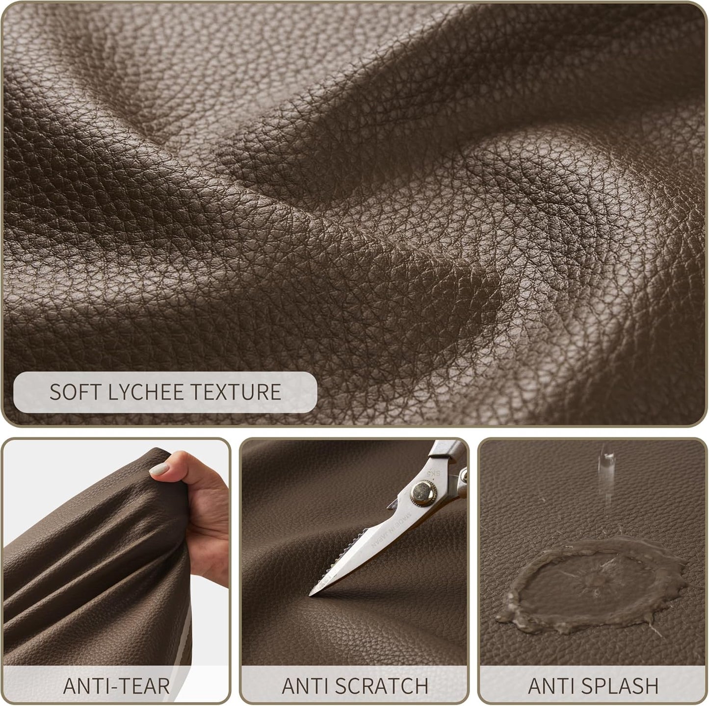 KALIDI Large Tote Bag Vegan Leather Casual Zipper Work Bag Weekender Hobo for Women 23L Oversize Shoulder Travel Purse