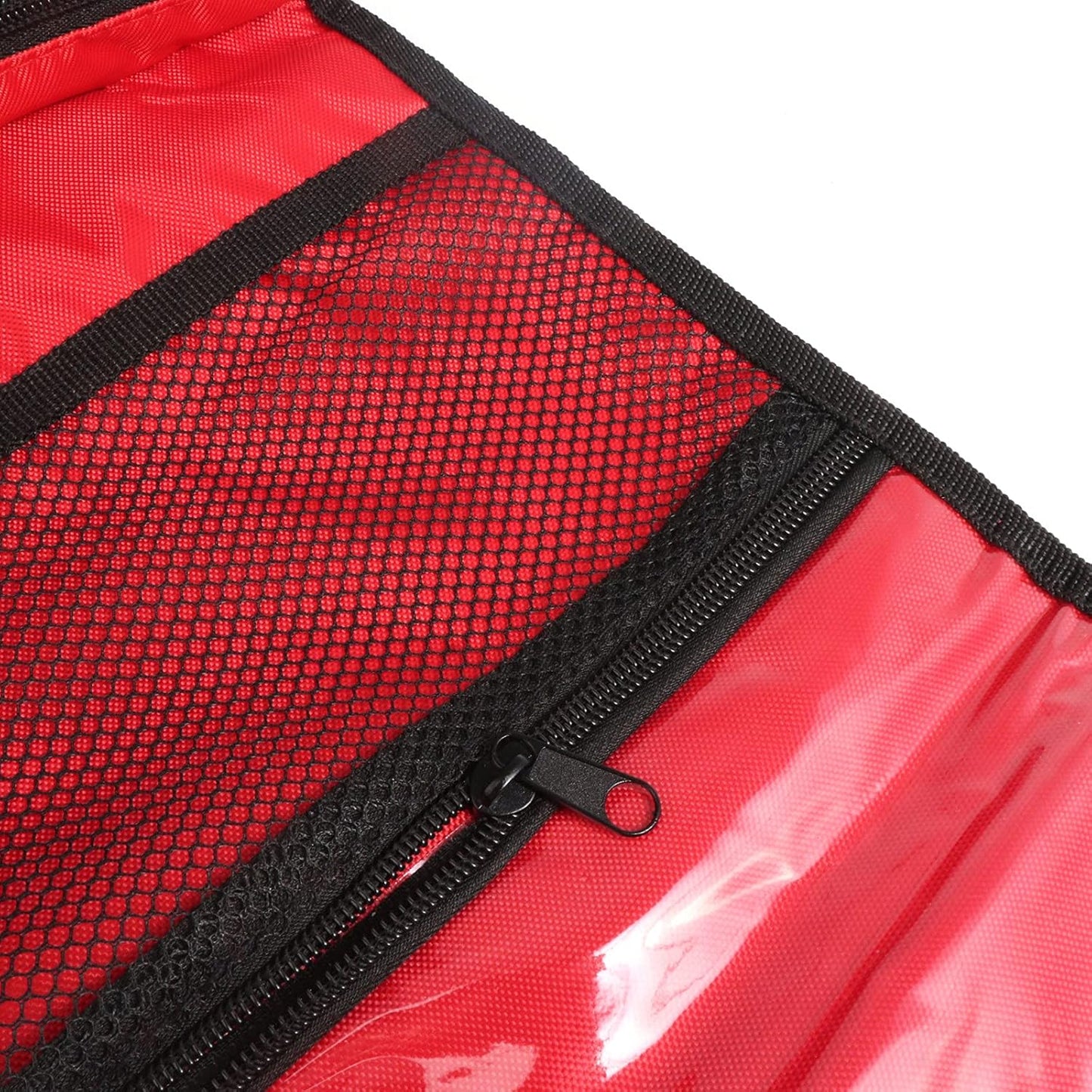 First Aid Bag Tote Empty Small First Aid Kit Bag Outdoor Travel Rescue Pouch First Responder Medicine Bag Pocket Container for Car Home Office Sport Outdoors (Red Foldable Green Print)