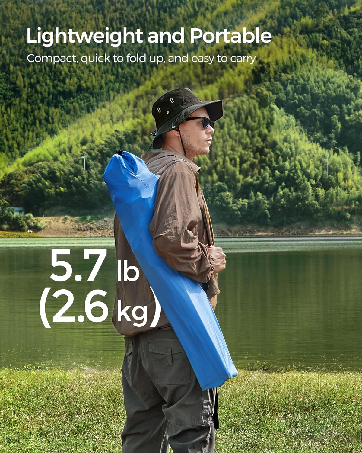 SONGMICS 2 Pack Folding Camping Chairs, Load 330 lb, Cup Holder and High Backrest, Heavy-Duty Structure, for Lawn, Garden, Fishing, Terrace